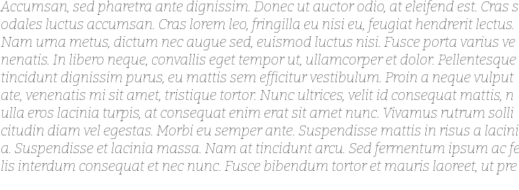 `Bitter Thin Italic` Preview
