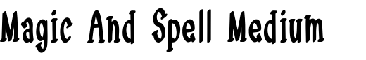 `Magic And Spell Medium` Preview