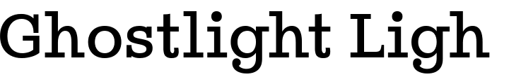 `Ghostlight Light Regular` Preview