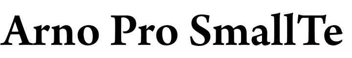 `Arno Pro SmallText Bold` Preview
