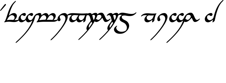 `Tengwar Annatar Bold Italic` Preview