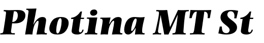 `Photina MT Std Ultra Bold Italic` Preview