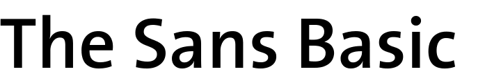 `The Sans Basic 6 Semi Bold` Preview