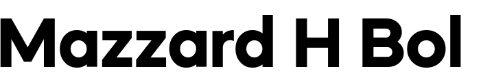`Mazzard H Bold` Preview