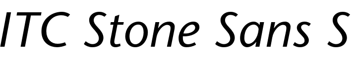 `ITC Stone Sans Std Medium Italic` Preview
