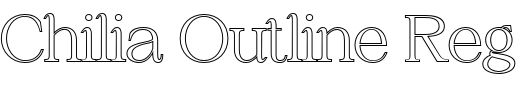 `Chilia Outline Regular` Preview
