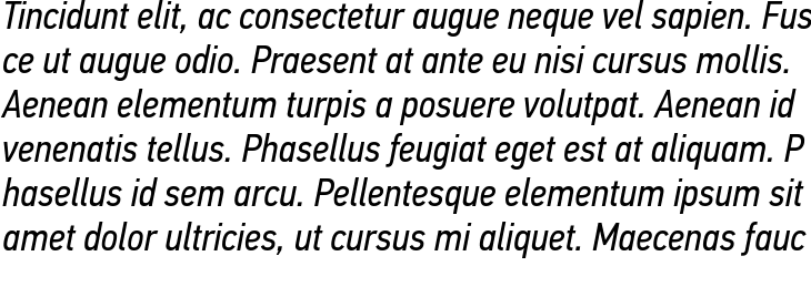 `PF Din Text Pro Condensed Italic` Preview