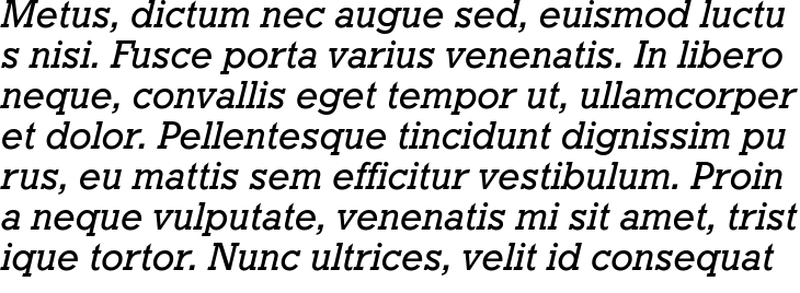 `Geometric Slabserif 712 Medium Italic` Preview