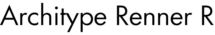 `Architype Renner Regular` Preview
