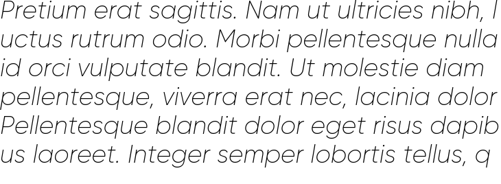 `Gilroy Ultra Light Italic` Preview