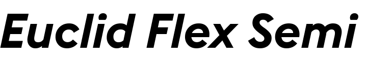 `Euclid Flex Semi Bold italic` Preview