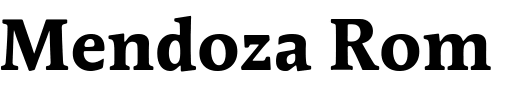 `Mendoza Roman OS ITC TT Bold` Preview