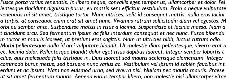 `Humanist 521 BT Italic` Preview