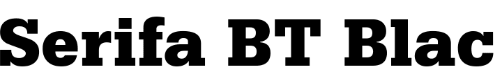 `Serifa BT Black` Preview