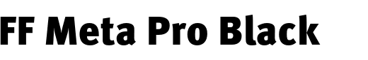 `FF Meta Pro Black` Preview