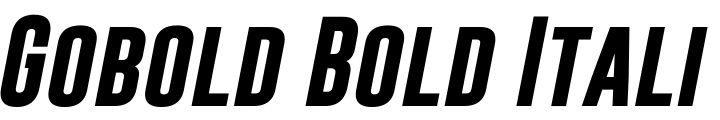 `Gobold Bold Italic Italique` Preview