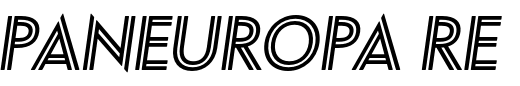 `Paneuropa Retro Inline Regular Italic` Preview