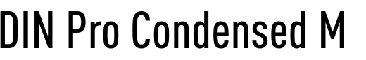 `DIN Pro Condensed Medium` Preview