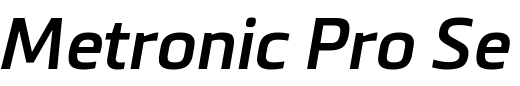 `Metronic Pro Semi Bold italic` Preview