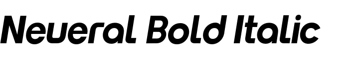 `Neueral Bold Italic` Preview