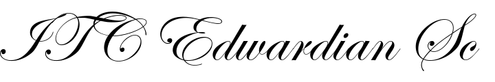 `ITC Edwardian Script Alternate` Preview