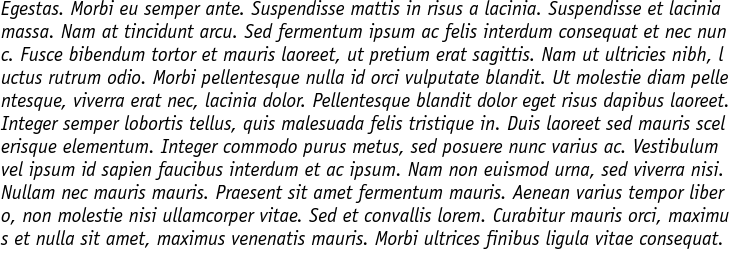 `Officina Sans Pro Book Italic` Preview