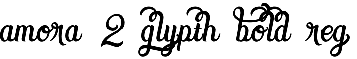 `Amora 2 Glypth Bold Regular` Preview