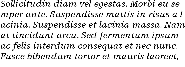 `Egyptienne F LT Std Italic` Preview