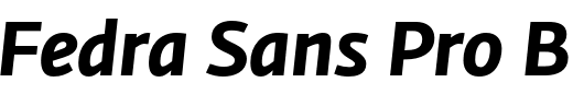 `Fedra Sans Pro Bold Italic` Preview