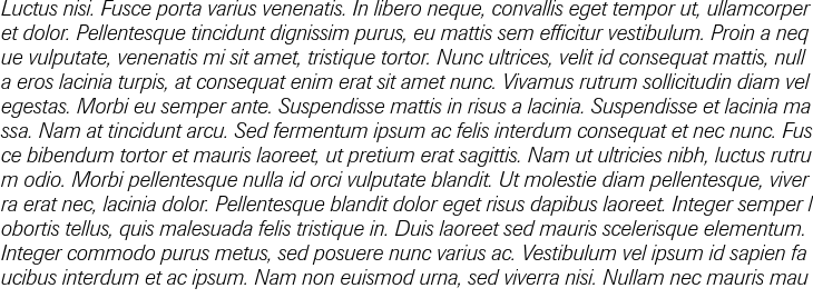 `Berthold Imago Light Italic` Preview