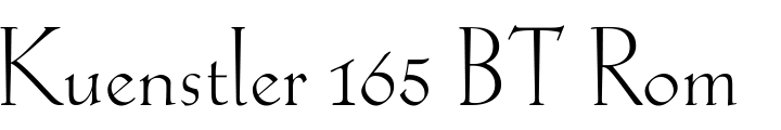 `Kuenstler 165 BT Roman` Preview