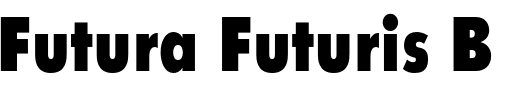 `Futura Futuris Bold ExtraCondensed` Preview