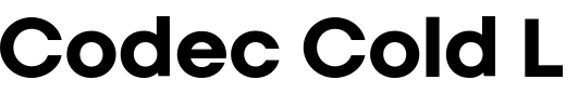 `Codec Cold Logo Regular` Preview