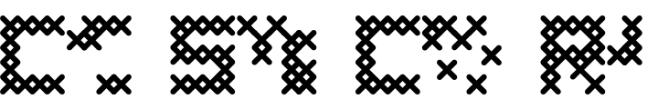`Cross Stitch Coarse Regular` Preview