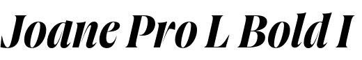 `Joane Pro L Bold Italic` Preview
