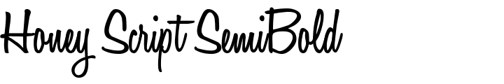 `Honey Script SemiBold` Preview