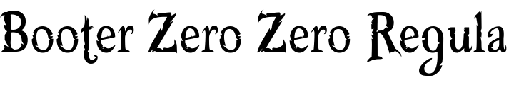 `Booter Zero Zero Regular` Preview