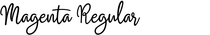 `Magenta Regular` Preview
