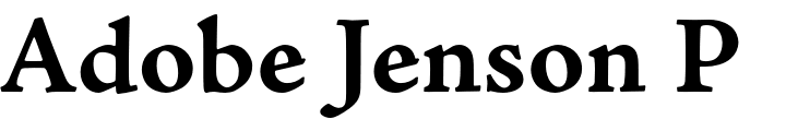 `Adobe Jenson Pro Caption Bold` Preview