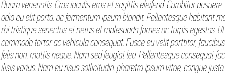 `PF DIN Text Pro ExtraThin Compressed Italic` Preview