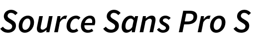 `Source Sans Pro SemiBold Italic` Preview