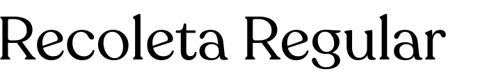 `Recoleta Regular` Preview