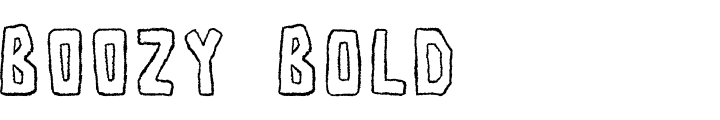 `BOOZY Bold` Preview