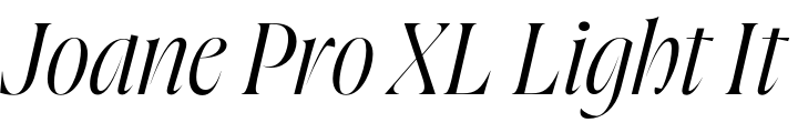 `Joane Pro XL Light Italic` Preview