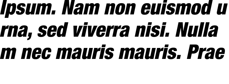 `Helvetica Neue LT Std 107 ExtraBlack Condensed Oblique` Preview