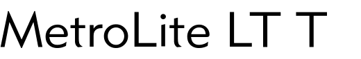`MetroLite LT Two Regular` Preview