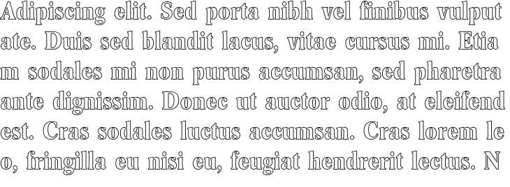 `Concorde BQ Bold Condensed Outline` Preview