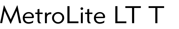 `MetroLite LT Two Regular` Preview