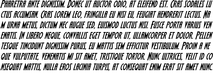 `Wolf's Bane Italic` Preview