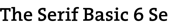 `The Serif Basic 6 Semi Bold` Preview